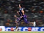Kolkata Knight Riders' Mitchell Starc runs to bowl during the IPL 2024 final. Kolkata Knight Riders' Mitchell Starc runs to bowl during the IPL 2024 final.
