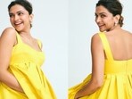 Deepika Padukone wore this yellow gown to a recent event. Deepika Padukone wore this yellow gown to a recent event.