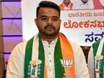 Prajwal Revanna, a leader of Janata Dal (Secular) party, (Reuters)