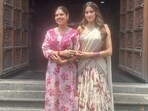 Janhvi Kapoor and Maheswari visited a temple in Chennai. Janhvi Kapoor and Maheswari visited a temple in Chennai.