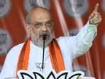 Union home minister Amit Shah. (Santosh Kumar/ HT Photo)(HT_PRINT)