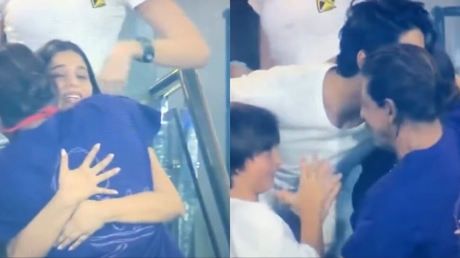 Suhana Khan gets emotional as Shah Rukh Khan hugs her, Aryan and AbRam after KKR win; fans love the sweet family moment - Vimarsana News