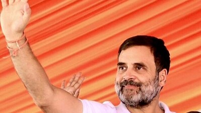 Hamirpur, May 26 (ANI): Congress leader Rahul Gandhi greets people during a public meeting for the Lok Sabha election, at Una in Hamirpur on Sunday. (ANI Photo) Hamirpur, May 26 (ANI): Congress leader Rahul Gandhi greets people during a public meeting for the Lok Sabha election, at Una in Hamirpur on Sunday. (ANI Photo)