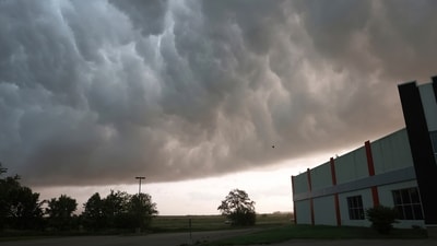 Severe storm clouds move across the northwest edge of Davenport, Iowa on Friday, May 24, 2024. Several tornadoes were reported in Iowa and Illinois as storms downed power lines and trees on Friday, just after a deadly twister devastated one small town.(Roy Dabner/Quad City Times via AP) (AP) Severe storm clouds move across the northwest edge of Davenport, Iowa on Friday, May 24, 2024. Several tornadoes were reported in Iowa and Illinois as storms downed power lines and trees on Friday, just after a deadly twister devastated one small town.(Roy Dabner/Quad City Times via AP) (AP)