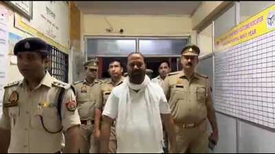 After arresting him, police brought SP MLA Rafiq Ansari to Meerut on May 27. (Sourced) After arresting him, police brought SP MLA Rafiq Ansari to Meerut on May 27. (Sourced)