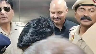Delhi CM Arvind Kejriwal's aide Bibhav Kumar being taken from Tis Hazari Court, in New Delhi on Friday (ANI) Delhi CM Arvind Kejriwal's aide Bibhav Kumar being taken from Tis Hazari Court, in New Delhi on Friday (ANI)