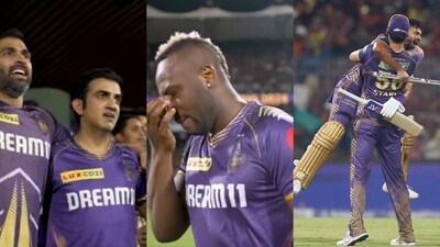 KKR players show raw emotions after outclassing SRH in IPL 2024 final.