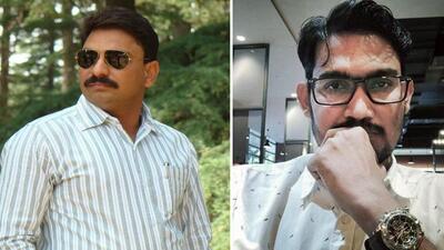 Pune police arrested Dr. Ajay Taware (left) and Dr Srihari Halnor of Sassoon General Hospital for alleged manipulation of blood samples and destruction of evidence in the case of a car accident involving a minor, in Pune on Monday. (HT) Pune police arrested Dr. Ajay Taware (left) and Dr Srihari Halnor of Sassoon General Hospital for alleged manipulation of blood samples and destruction of evidence in the case of a car accident involving a minor, in Pune on Monday. (HT)