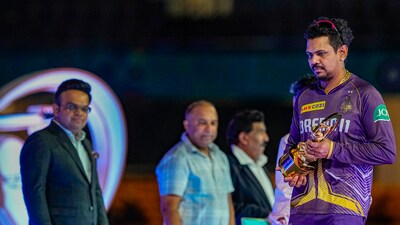 Sunil Narine was named MVP of the tournament. (PTI) Sunil Narine was named MVP of the tournament. (PTI)