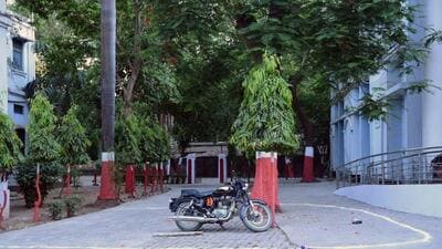 The spot Patna Law College campus where the student was killed. (Santosh Kumar/HT) The spot Patna Law College campus where the student was killed. (Santosh Kumar/HT)