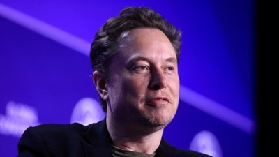 Elon Musk, Chief Executive Officer of SpaceX and Tesla and owner of X looks on during the Milken Conference 2024 Global Conference Sessions at The Beverly Hilton in Beverly Hills, California. (Reuters)