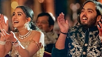 The second pre-wedding bash starts on March 29 with a lunch party and a classic cruise dress code, followed by a "Starry Night" in Western formals. On May 30, there's a "Roman Holiday" in tourist chic attire and a "Toga Party" at night. May 31 features "V Turns One Under the Sun," likely celebrating Akash Ambani and Shloka Mehta's daughter Veda, followed by "Le Masquerade" and "Pardon My French." The festivities conclude on June 1 with "La Dolce Vita." (File Photo) The second pre-wedding bash starts on March 29 with a lunch party and a classic cruise dress code, followed by a "Starry Night" in Western formals. On May 30, there's a "Roman Holiday" in tourist chic attire and a "Toga Party" at night. May 31 features "V Turns One Under the Sun," likely celebrating Akash Ambani and Shloka Mehta's daughter Veda, followed by "Le Masquerade" and "Pardon My French." The festivities conclude on June 1 with "La Dolce Vita." (File Photo)