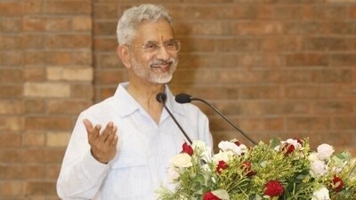 External affairs minister S Jaishankar at the Benares Club in Varanasi on Sunday.