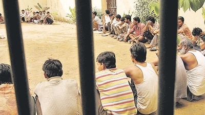 Prisoners at a jail in Jaipur in 2006. (HT File Photo)