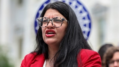 U.S. Representative Rashida Tlaib (D-MI) speaks during a press conference alongside lawmakers and university union members on protecting the right of free speech, following a crackdown on pro-Palestinian protests on college campuses, on Capitol Hill in Washington, U.S., May 23, 2024. REUTERS/Amanda Andrade-Rhoades (REUTERS)