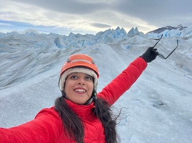 Anusha Rao went trekking on ice in Patagonia and captured the adventure for her travel album Anusha Rao went trekking on ice in Patagonia and captured the adventure for her travel album