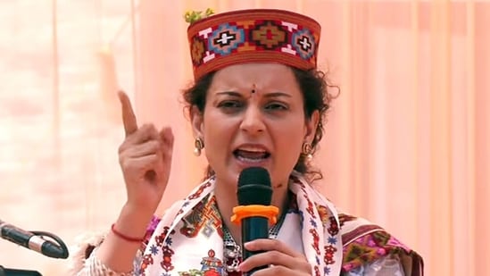 Kangana Ranaut is the Bharatiya Janata Party (BJP) candidate from Mandi constituency. (ANI)