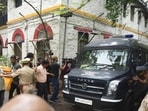 Pune Porsche Accident case: Two Sassoon General Hospital  doctors arrested for tampering with the blood samples of the teen driver were produced before a court in Pune. (Mahendra Kolhe/HT)
