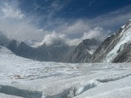 This photograph taken on May 4, 2024 shows mountaineers during their ascend to Mount Everest's summit, in Nepal.