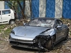 Two young software engineers were killed after a Porsche Taycan car driven by a 17-year-old, son of a prominent builder, hit their motorcycle from behind.