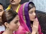 Vaani Kapoor and Raashii Khanna at Mahakaleshwar Temple.