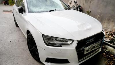 Noida police on Tuesday traced the Audi car that killed a retired All India Radio employee on Sunday to the parking lot of NBCC India in Delhi's East Kidwai Nagar on Tuesday. (Sunil Ghosh/HT Photo) Noida police on Tuesday traced the Audi car that killed a retired All India Radio employee on Sunday to the parking lot of NBCC India in Delhi's East Kidwai Nagar on Tuesday. (Sunil Ghosh/HT Photo)