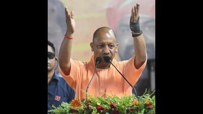 Uttar Pradesh Chief Minister Yogi Adityanath addressing a public election rally in support of BJP candidate from Patna Saheb constituency Ravishankar Prasad for Lok Sabha election at Pataliputra Industrial Area in Patna on Tuesday (PTI) Uttar Pradesh Chief Minister Yogi Adityanath addressing a public election rally in support of BJP candidate from Patna Saheb constituency Ravishankar Prasad for Lok Sabha election at Pataliputra Industrial Area in Patna on Tuesday (PTI)