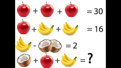 Brain Teaser: Calling all maths wizards to solve this in 30 seconds. (X/@Brainy_Bits_Hub) Brain Teaser: Calling all maths wizards to solve this in 30 seconds. (X/@Brainy_Bits_Hub)