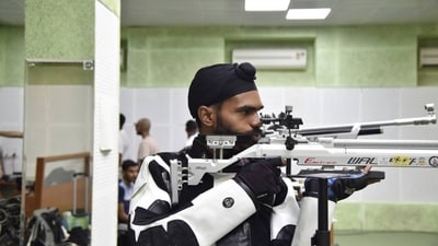 Sandeep Singh, now 28, the Naib Subedar attached to the Sikh Light Infantry has had a stop-start career so far. Sandeep Singh, now 28, the Naib Subedar attached to the Sikh Light Infantry has had a stop-start career so far.