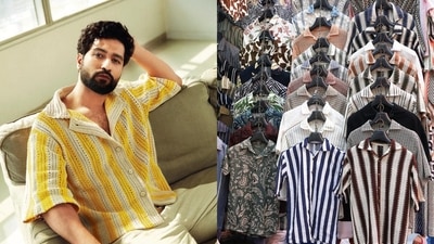 Actor Vicky Kaushal sports the crochet shirt trend. Men's shirts that are available at shop 159 in Sarojini Nagar for ₹450 each. (Photo: Manoj Verma/HT) Actor Vicky Kaushal sports the crochet shirt trend. Men's shirts that are available at shop 159 in Sarojini Nagar for ₹450 each. (Photo: Manoj Verma/HT)