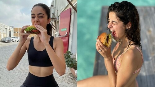 Ananya Panday enjoying her favourite cheat meal Ananya Panday enjoying her favourite cheat meal