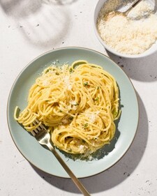 Spaghetti with lemon pesto recipe (AP)