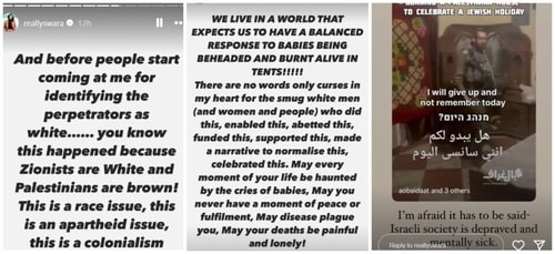 Swara Bhasker slammed Israel on Instagram Stories. Swara Bhasker slammed Israel on Instagram Stories.
