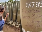 Nikki Haley seen writing a message on an Israeli shell to be used against people of Gaza