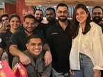 Virat Kohli and Anushka Sharma with friends at Veronica's in Mumbai Virat Kohli and Anushka Sharma with friends at Veronica's in Mumbai