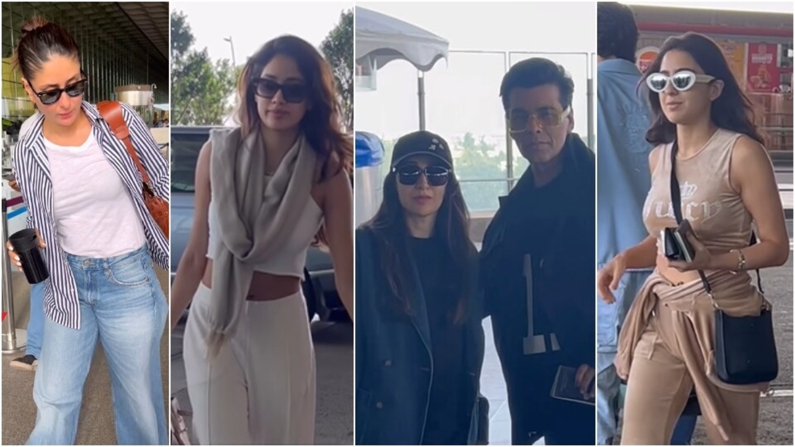 Kareena Kapoor, Janhvi Kapoor, Karan Johar leave for Anant Ambani-Radhika Merchant's pre-wedding gala: What stars wore | Fashion Trends - Vimarsana News