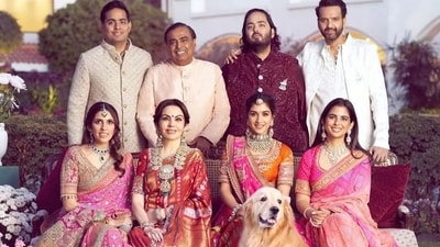 The image shows the Ambani family. (Instagram/@tanvichemburkar) The image shows the Ambani family. (Instagram/@tanvichemburkar)