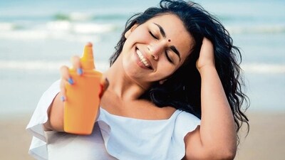 Using SPF on your hair when you are outdoors is just as important as using an SPF product on your skin.. (Shutterstock)