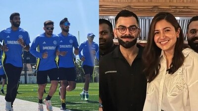 Team India starts training ahead of T20 World Cup; Virat Kohli spotted with Anushka Sharma after dinner date Team India starts training ahead of T20 World Cup; Virat Kohli spotted with Anushka Sharma after dinner date