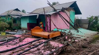 On 5 May, a severe hailstorm struck large swathes of Manipur, causing extensive damage to more than 48,000 houses, several infrastructure projects, and agricultural lands and crops across 16 districts (ANI) On 5 May, a severe hailstorm struck large swathes of Manipur, causing extensive damage to more than 48,000 houses, several infrastructure projects, and agricultural lands and crops across 16 districts (ANI)