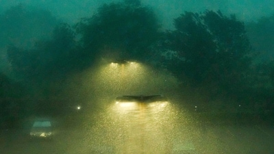 Rain falls as a storm rolls through Houston on Tuesday, May 28, 2024. (Raquel Natalicchio/Houston Chronicle via AP) (AP) Rain falls as a storm rolls through Houston on Tuesday, May 28, 2024. (Raquel Natalicchio/Houston Chronicle via AP) (AP)