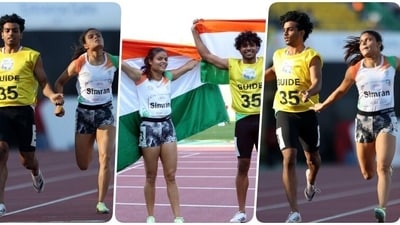 Para athlete Simran Sharma gave her personal best of 24.95 seconds at the women's 200m T12 event of the World Para Athletics Championships 2024 held in Kobe (Japan) and is grateful to receive the support of Sports Authority of India (SAI). (Photo: Facebook) Para athlete Simran Sharma gave her personal best of 24.95 seconds at the women's 200m T12 event of the World Para Athletics Championships 2024 held in Kobe (Japan) and is grateful to receive the support of Sports Authority of India (SAI). (Photo: Facebook)
