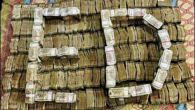 The Enforcement Directorate on Wednesday conducted searches at multiple locations in Punjab as part of a narcotics-linked money laundering case involving prime accused Jagdish Singh, alias Bhola. About  ₹3 crore has been seized so far. (HT Photo)