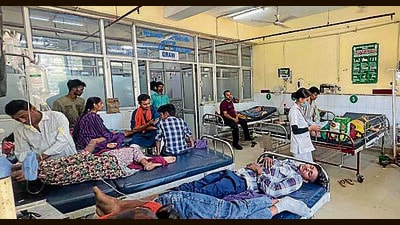 The emergency ward at civil hospital caters to over 150 patients every day. (HT Photo) The emergency ward at civil hospital caters to over 150 patients every day. (HT Photo)