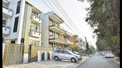 The state government imposed a ban on approval and construction of stilt plus 4 floors on residential plots on February 23, 2023. (HT Photo for representational purpose) The state government imposed a ban on approval and construction of stilt plus 4 floors on residential plots on February 23, 2023. (HT Photo for representational purpose)