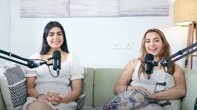 Aaliyah Kashyap and Ida Ali on the former's podcast. (Pic: YouTube/Young, Dumb and Anxious) Aaliyah Kashyap and Ida Ali on the former's podcast. (Pic: YouTube/Young, Dumb and Anxious)