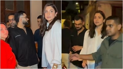 Anushka Sharma and Virat Kohli step out for a dinner date with friends. (Instagram) Anushka Sharma and Virat Kohli step out for a dinner date with friends. (Instagram)
