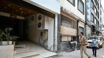 he suspect has been identified as Vimlendra Jha (40), a resident of Emerald Court apartments in Sector 93A, Noida. He is the owner of the six-storey building (above) where the fire broke out. (HT Archive) he suspect has been identified as Vimlendra Jha (40), a resident of Emerald Court apartments in Sector 93A, Noida. He is the owner of the six-storey building (above) where the fire broke out. (HT Archive)