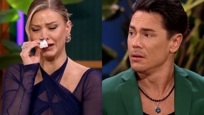 Ariana Madix and Tom Sandoval during Vanderpump Rules Season 11 Reunion. (Bravo) Ariana Madix and Tom Sandoval during Vanderpump Rules Season 11 Reunion. (Bravo)
