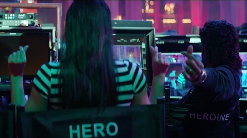 The hero and heroine on the sets of Pushpa 2 The hero and heroine on the sets of Pushpa 2